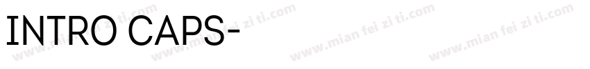 Intro Caps字体转换